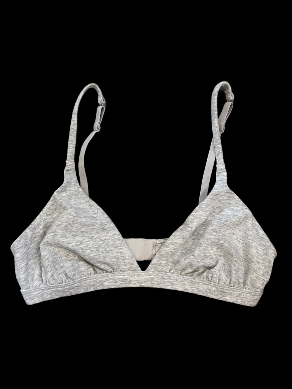 NWOT SKIMS Light Heather Gray Triangle Bralette -